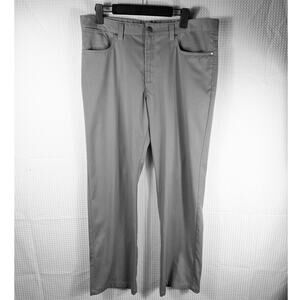 Saks Fifth Avenue Black 36x34 Men’s Dress Pants Gray Stretch Nylon Business